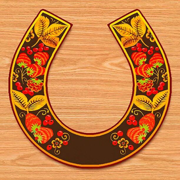 Horseshoe enchanted with success and wealth