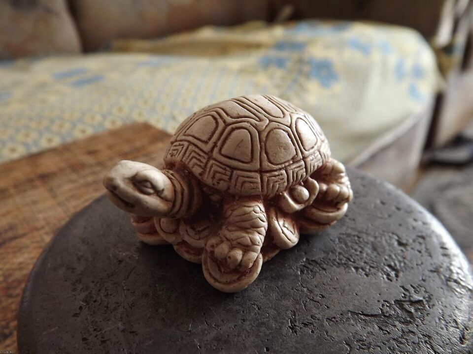 The figure of a turtle as an amulet of success
